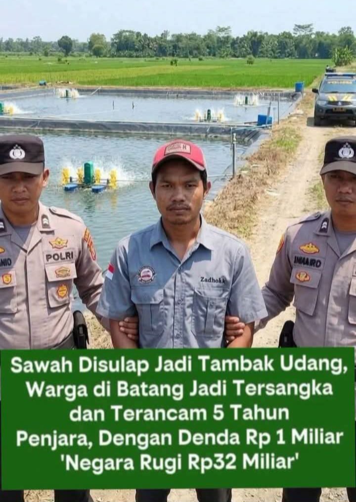 Miris..!!! Pemilik Tambak Udang di Batang Jadi Tersangka Alih Fungsi Lahan Sawah whatsapp image 2026 06 13 at 13.39.55